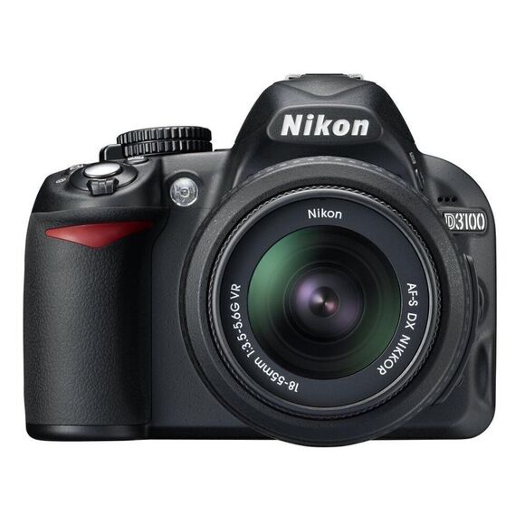 EUC Nikon D3100 14.2MP DSLR Camera with AF-S DX 18-55mm f/3.5-5.6 VR Zoo… - Picture 1 of 11